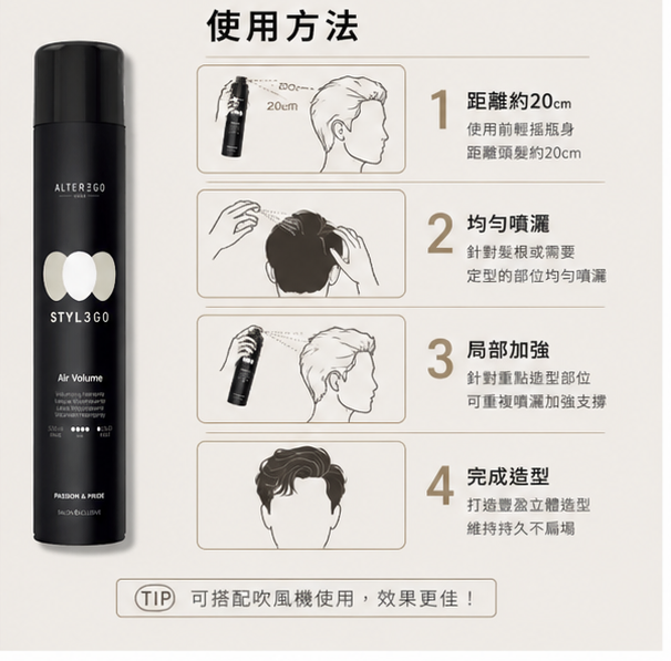 【ALTEREGO】狂力風暴定型噴霧｜最終定型王者