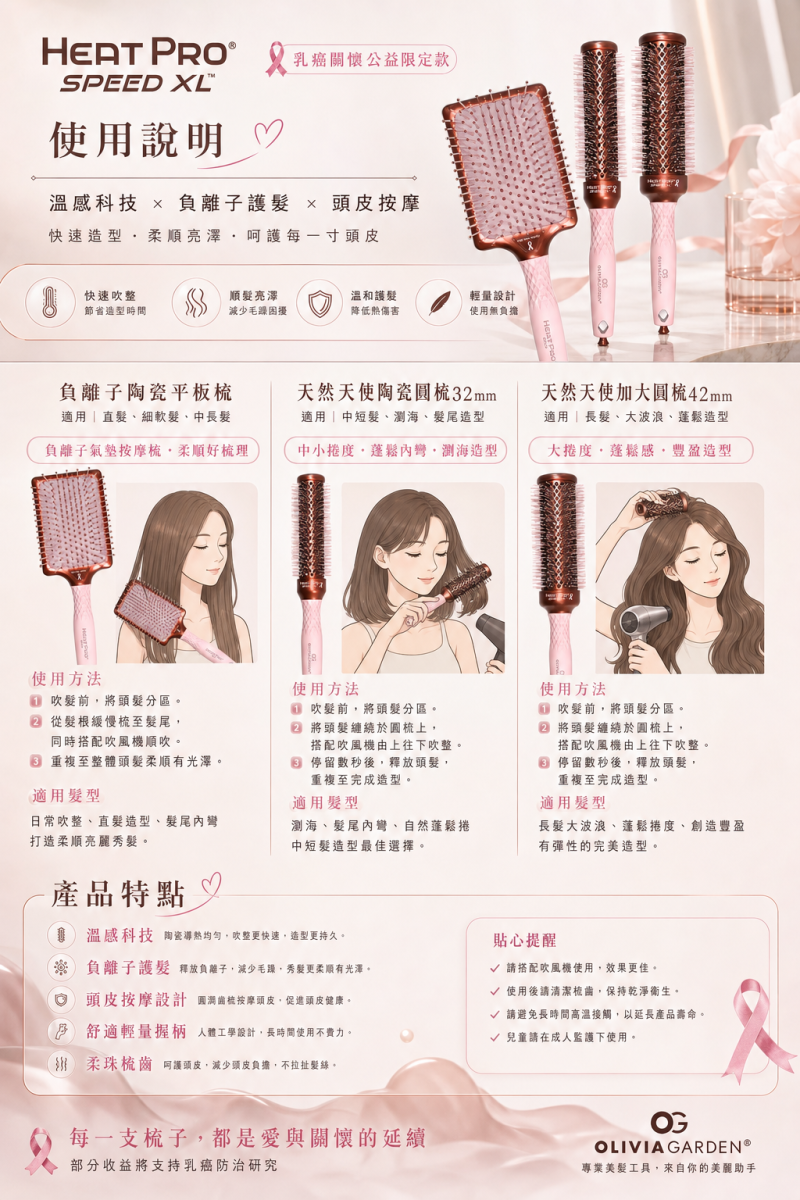 【Olivia Garden】 乳癌關懷公益限定阻