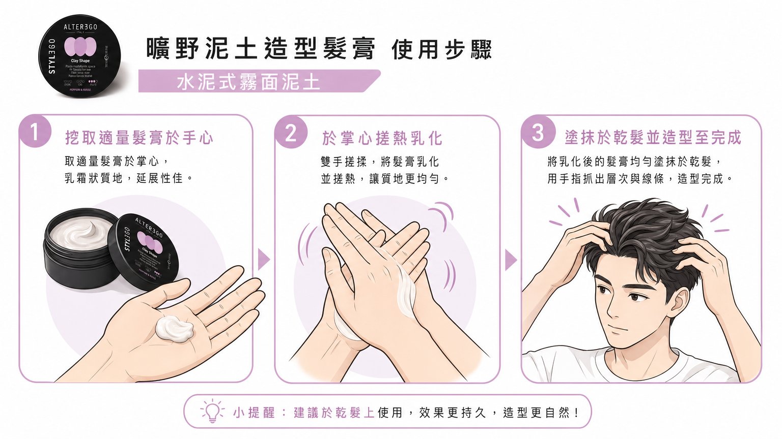【ALTEREGO】礦野泥土造型髮膏｜霧面質感王者