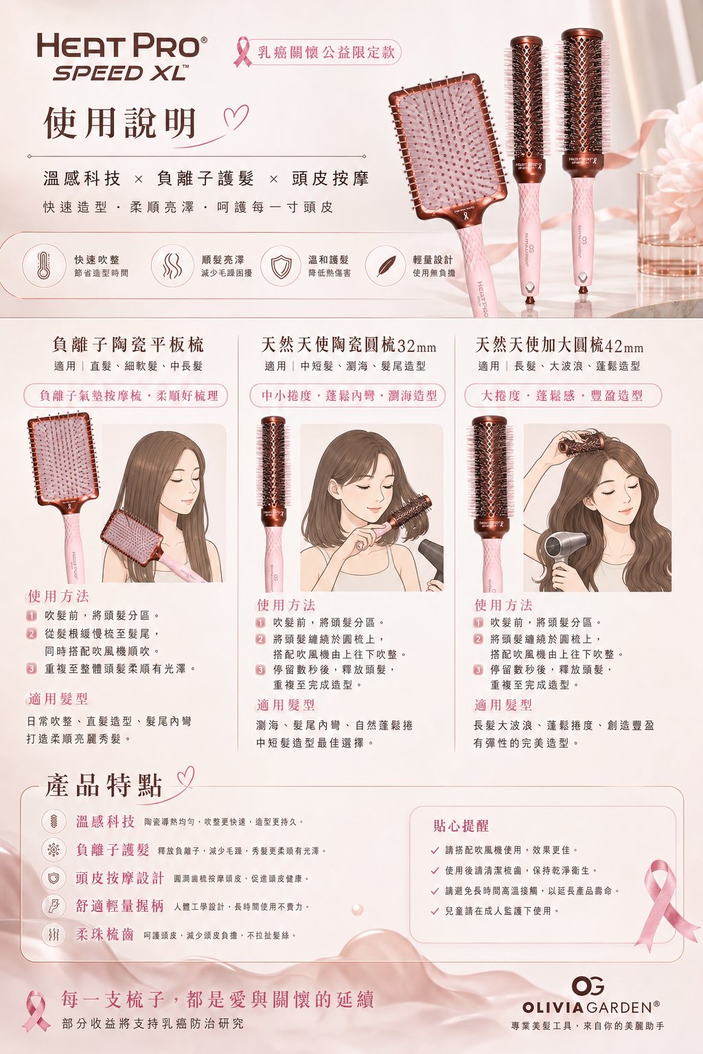 OLIVIA GARDEN 🎀 乳癌關懷公益限定阻